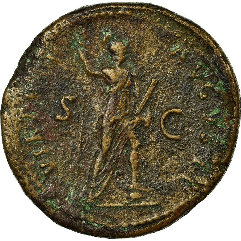 Coin, Domitia, Dupondius, Roma, AU(50-53), Copper, Cohen:657