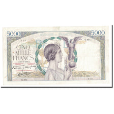 France, 5000 Francs, Victoire, 1939, 1939-10-19, TB+, Fayette:46.15, KM:97a