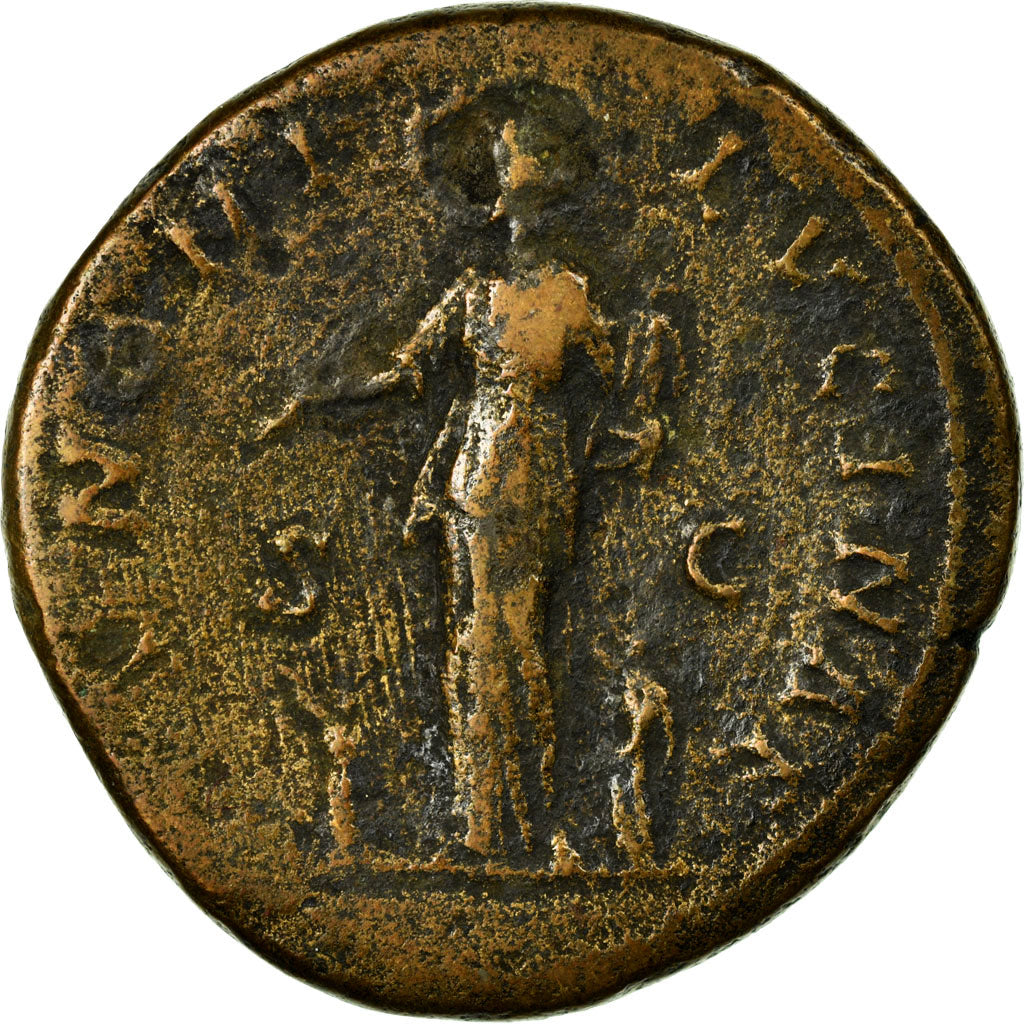 Coin, Faustina II, Sestertius, F(12-15), Copper, Cohen:136