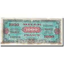 Francia, 1000 Francs, 1945 Verso France, 1945, 1945-06-04, B+, Fayette:VF27.3