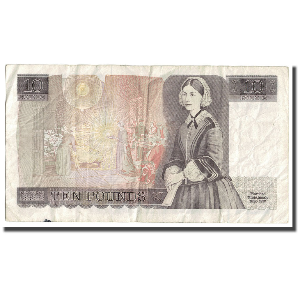 Geldschein, Großbritannien, 10 Pounds, Undated (1975-92), KM:379b, SGE+