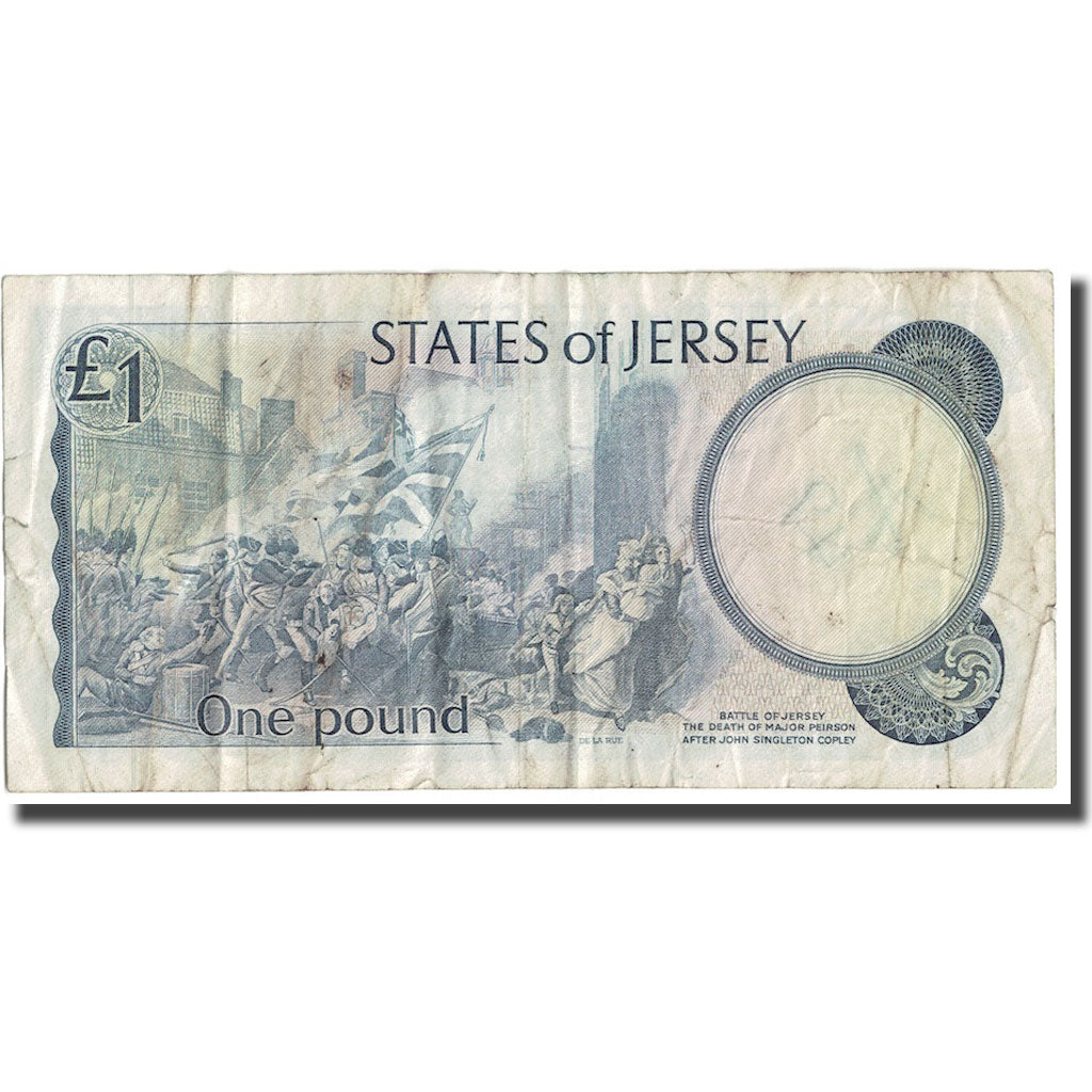 Banconote, Jersey, 1 Pound, Undated (1976-1988), KM:11b, B