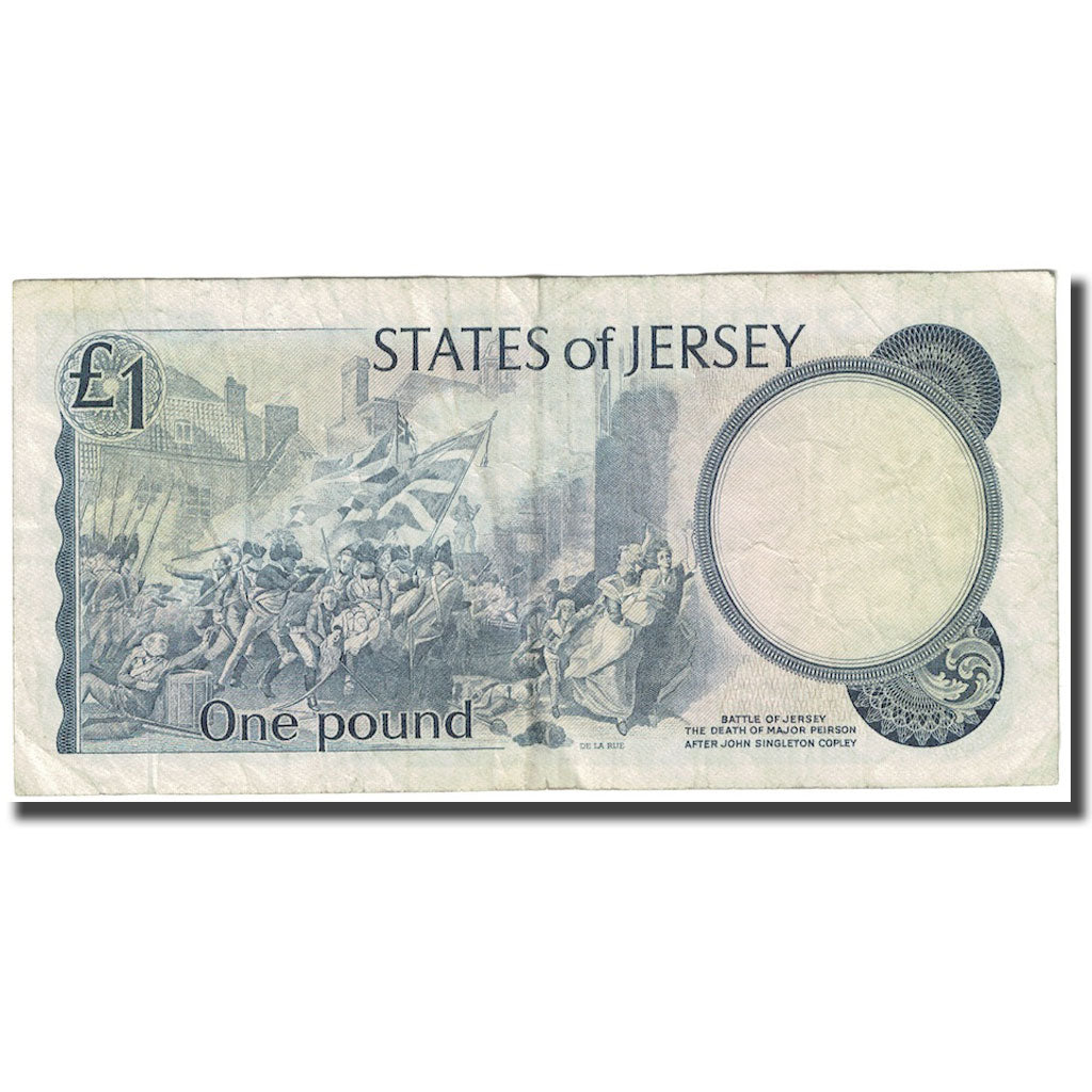 Banknote, Jersey, 1 Pound, Undated (1976-1988), KM:11b, VG(8-10)