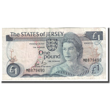Billet, Jersey, 1 Pound, Undated (1976-1988), KM:11b, B+