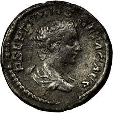 Moneta, Geta, Denarius, EF(40-45), Srebro, RIC:67.