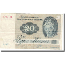 Banconote, Danimarca, 20 Kroner, 1972, 1936-04-07, KM:49a, BB