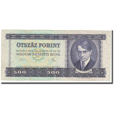 Billet, Hongrie, 500 Forint, 1975, 1975-10-28, KM:172b, TB