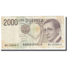 Billet, Italie, 2000 Lire, 1990, 1990-10-03, KM:115, B+