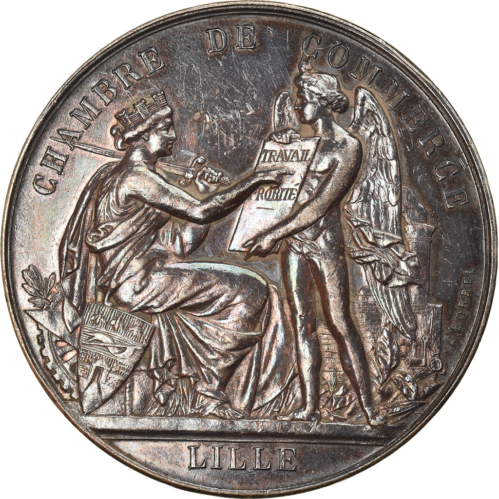 France, Token, Chambre de Commerce de Lille, Borrel.A, AU(50-53), Silver