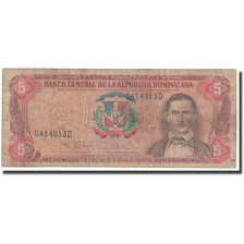 Banknote, Dominican Republic, 5 Pesos Oro, 1996, KM:152a, VG(8-10)