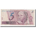 Banknote, Brazil, 5 Reais, Undated (1997- ), KM:244Ae, VF(20-25)