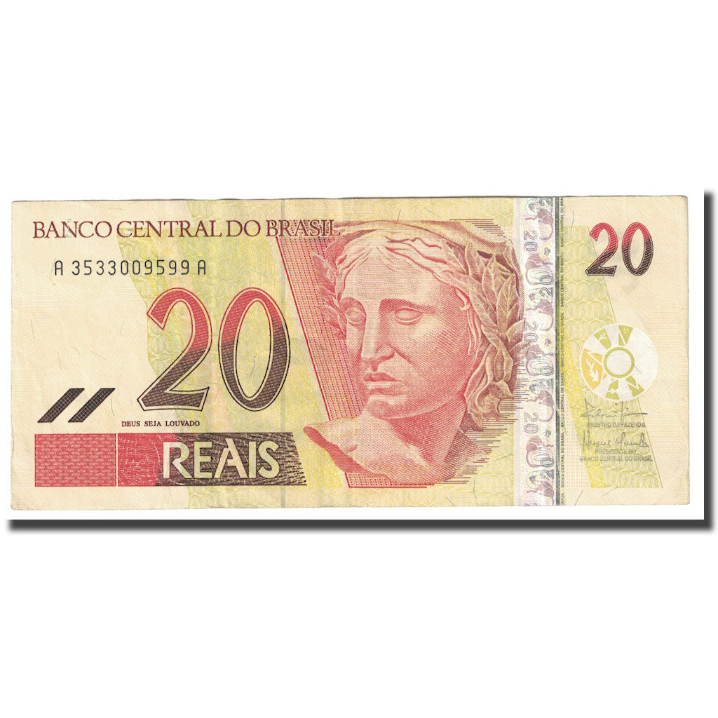 Nota, Brasil, 20 Reais, ND (02-  ), KM:254, VF(20-25)