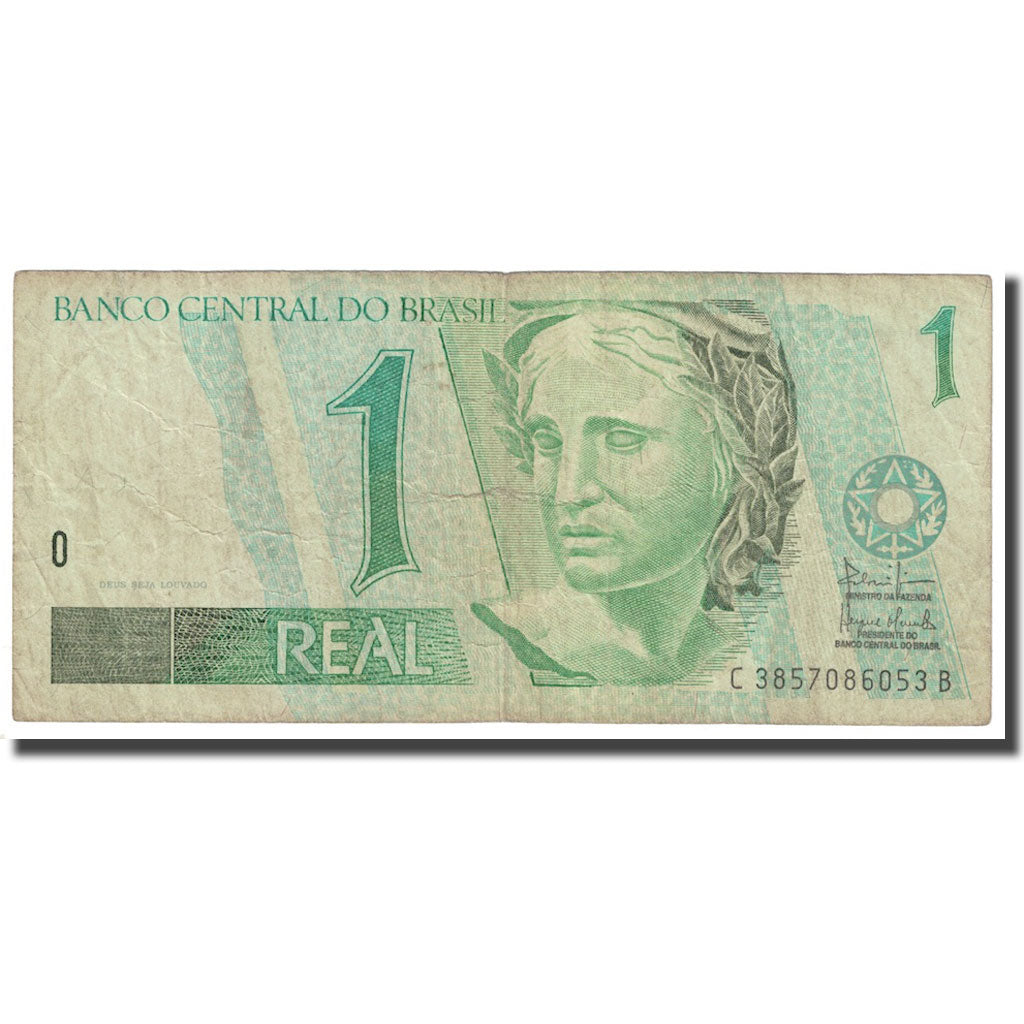 Biljet, Brazilië, 1 Réal, Undated (1997- ), KM:243Aa, B
