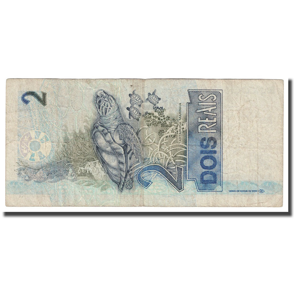 Nota, Brasil, 2 Reais, Undated (2001- ), KM:249a, VG(8-10)