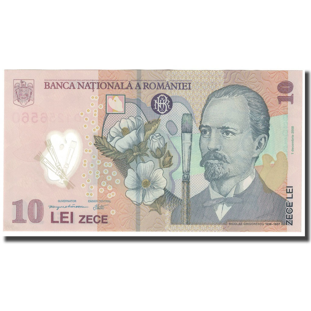 Banknote, Romania, 10 Lei, 2008, 2008-12-01, KM:119b, UNC(65-70)