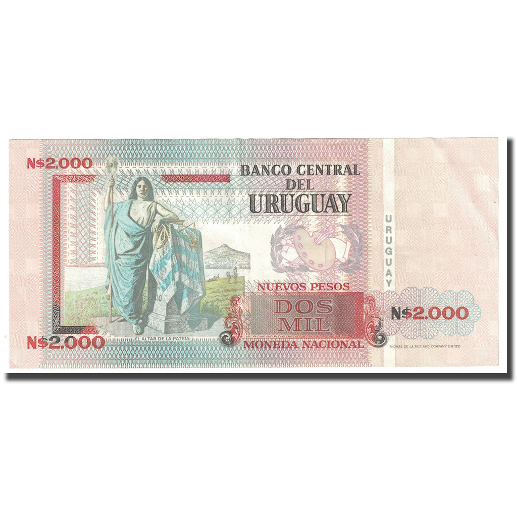 Banconote, Uruguay, 2000 Nuevos Pesos, 1989, KM:68a, BB+