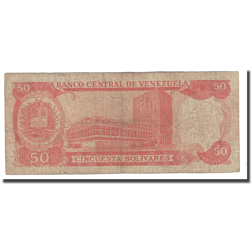 Banknote, Venezuela, 50 Bolivares, 1992, 1992-12-08, KM:S302a, G(4-6)