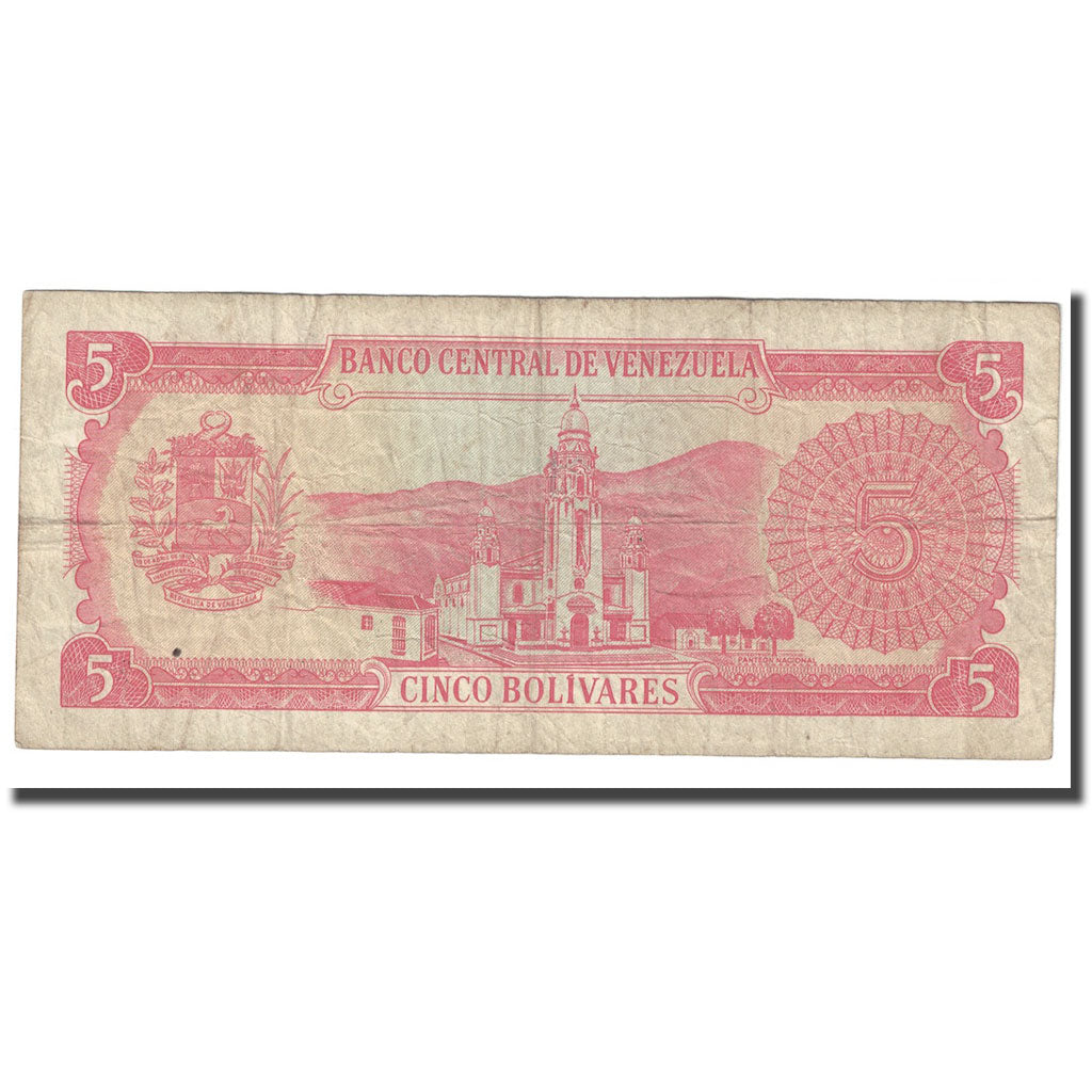 Billete, 5 Bolivares, 1989, Venezuela, 1989-09-21, KM:70b, RC