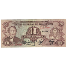 Banconote, Honduras, 10 Lempiras, 1986, 1986-01-02, KM:64b, BB