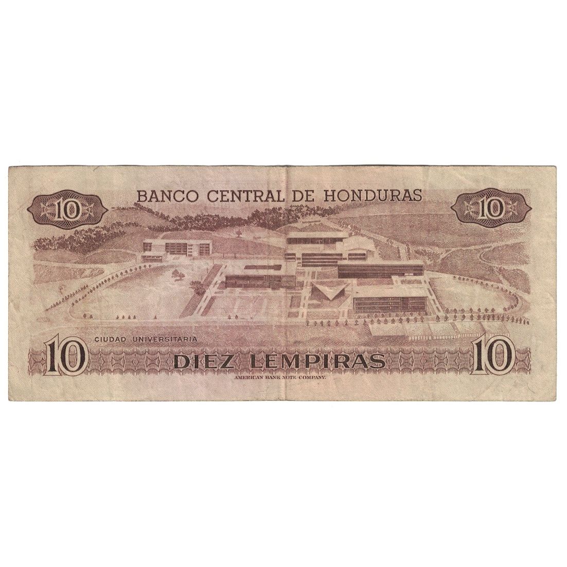 Banconote, Honduras, 10 Lempiras, 1986, 1986-01-02, KM:64b, BB