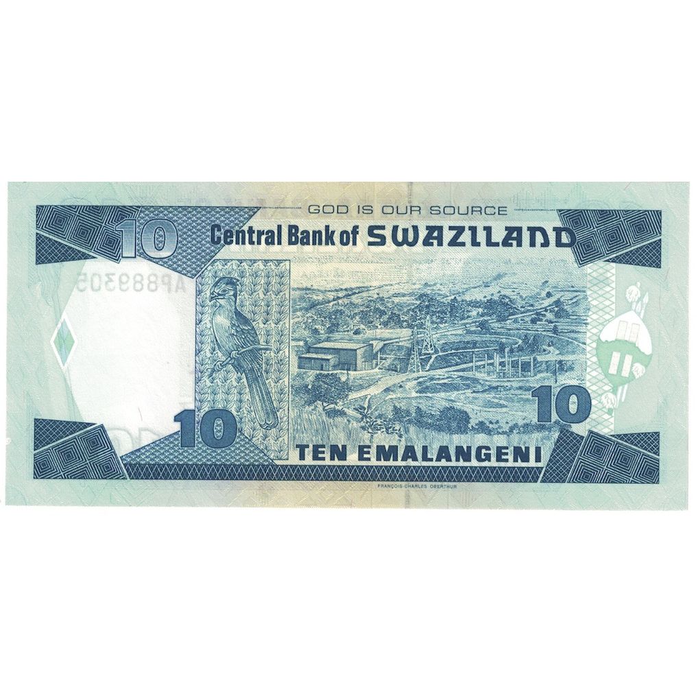 Banconote, Swaziland, 10 Emalangeni, 2001, 2001-04-01, KM:29a, FDS