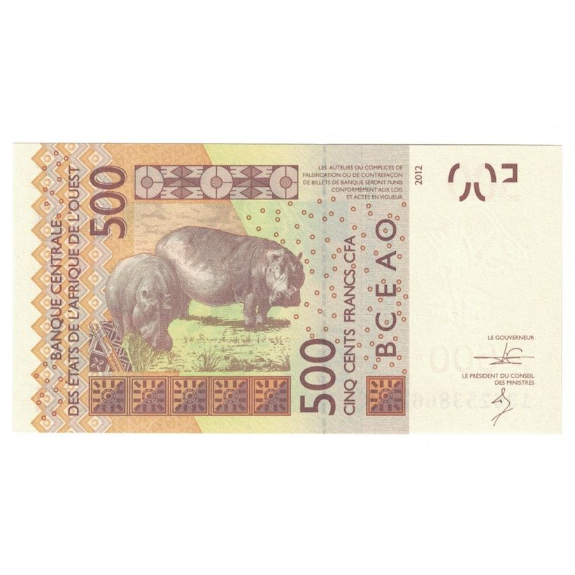 Banknote, West African States, 500 Francs, 2012, UNC(65-70)