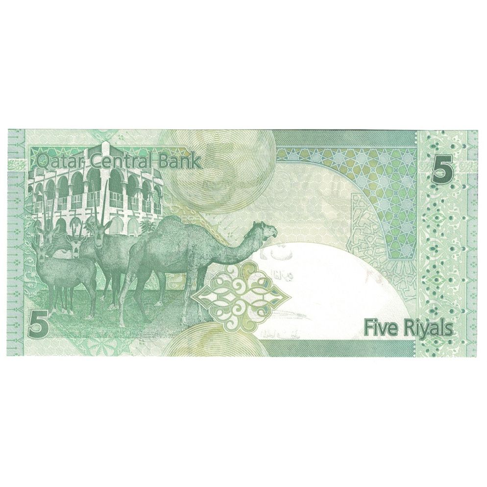 Geldschein, Qatar, 5 Riyals, Undated (2003), KM:21, UNZ