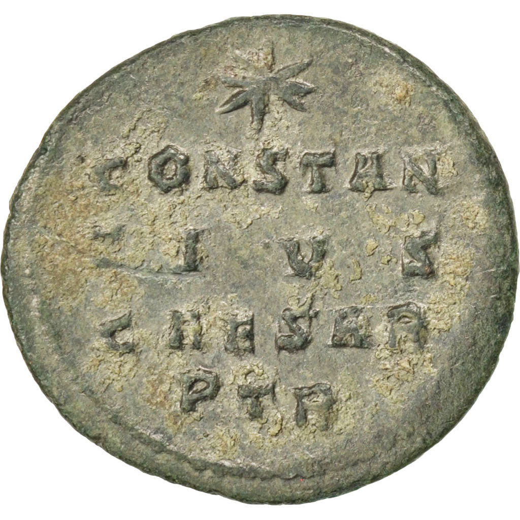 Constantius II, Nummus, Trier, AU(55-58), Copper, Cohen #20, 1.70