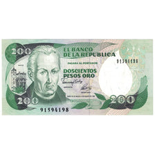 Geldschein, Kolumbien, 200 Pesos Oro, 1992, 1992-08-10, KM:429A, UNZ