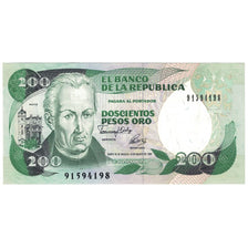 Banknote, Colombia, 200 Pesos Oro, 1992, 1992-08-10, KM:429A, UNC(65-70)