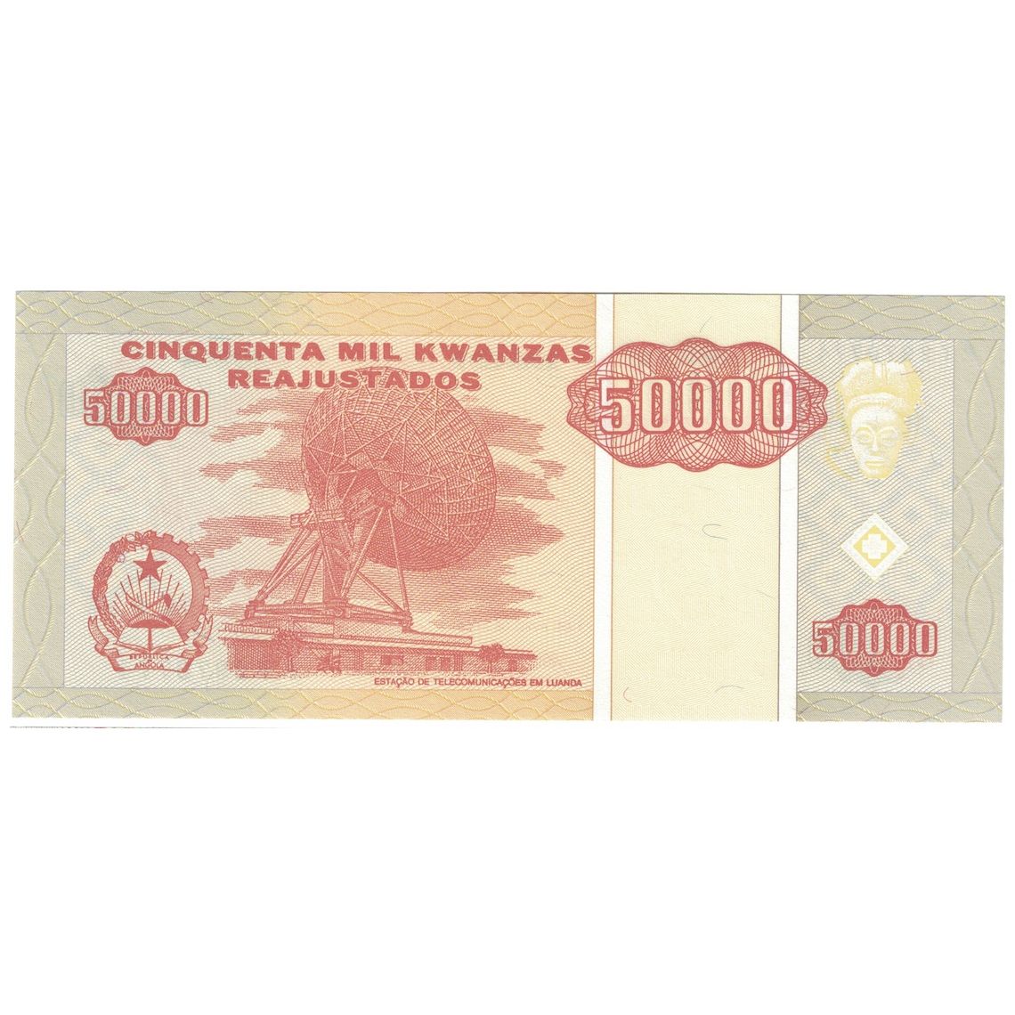 Nota, Angola, 50,000 Kwanzas Reajustados, 1995, 1995-05-01, KM:138, UNC(65-70)