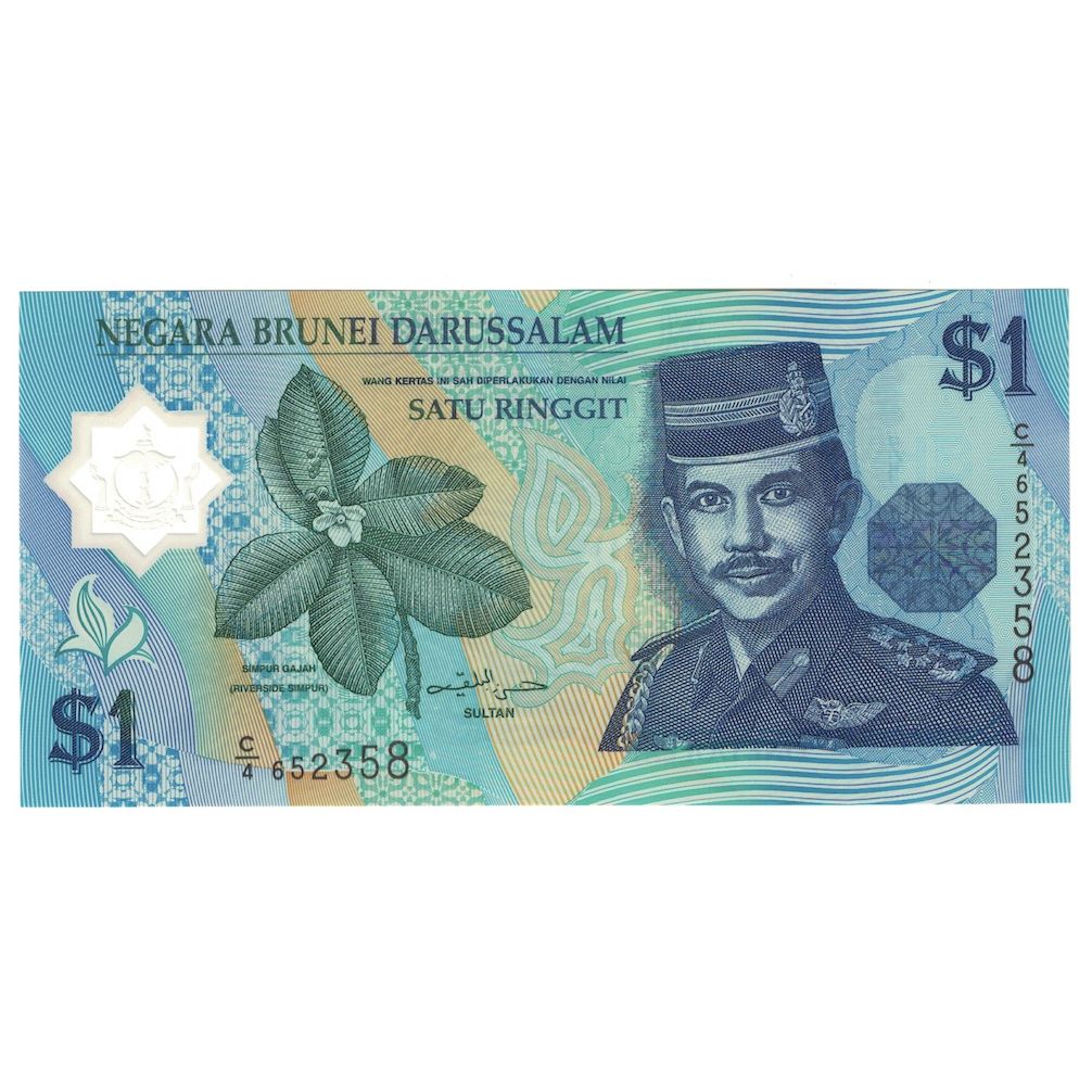 Billete, 1 Ringgit, 1996, BRUNÉI, KM:22a, UNC