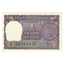 Banknote, India, 1 Rupee, 1972, KM:77j, UNC(65-70)