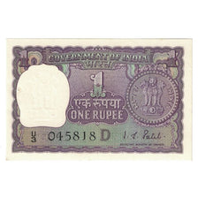 Banknot, India, 1 Rupee, 1972, KM:77j, UNC(65-70)