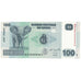 Geldschein, Congo Democratic Republic, 100 Francs, 1997, 2007-07-31, KM:98a, UNZ