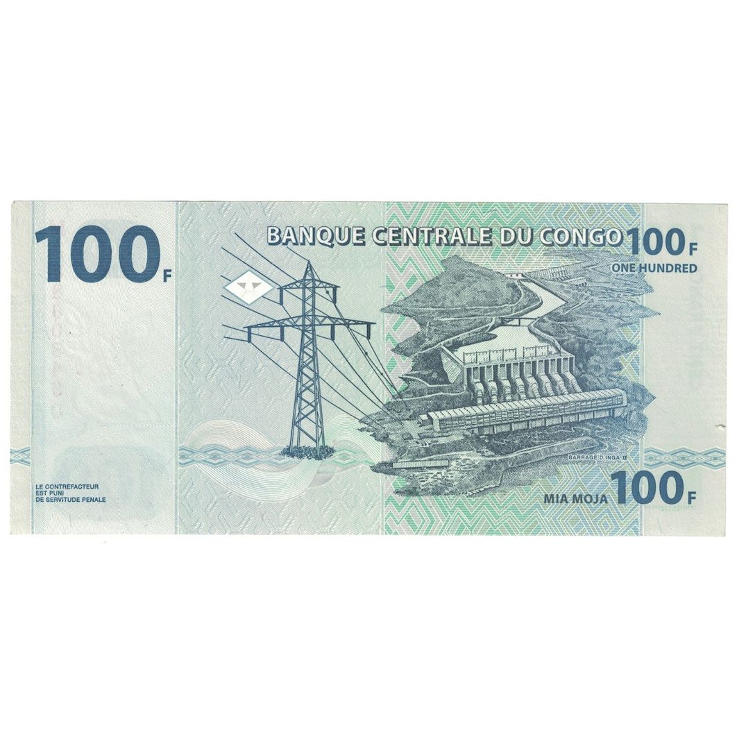 Geldschein, Congo Democratic Republic, 100 Francs, 1997, 2007-07-31, KM:98a, UNZ