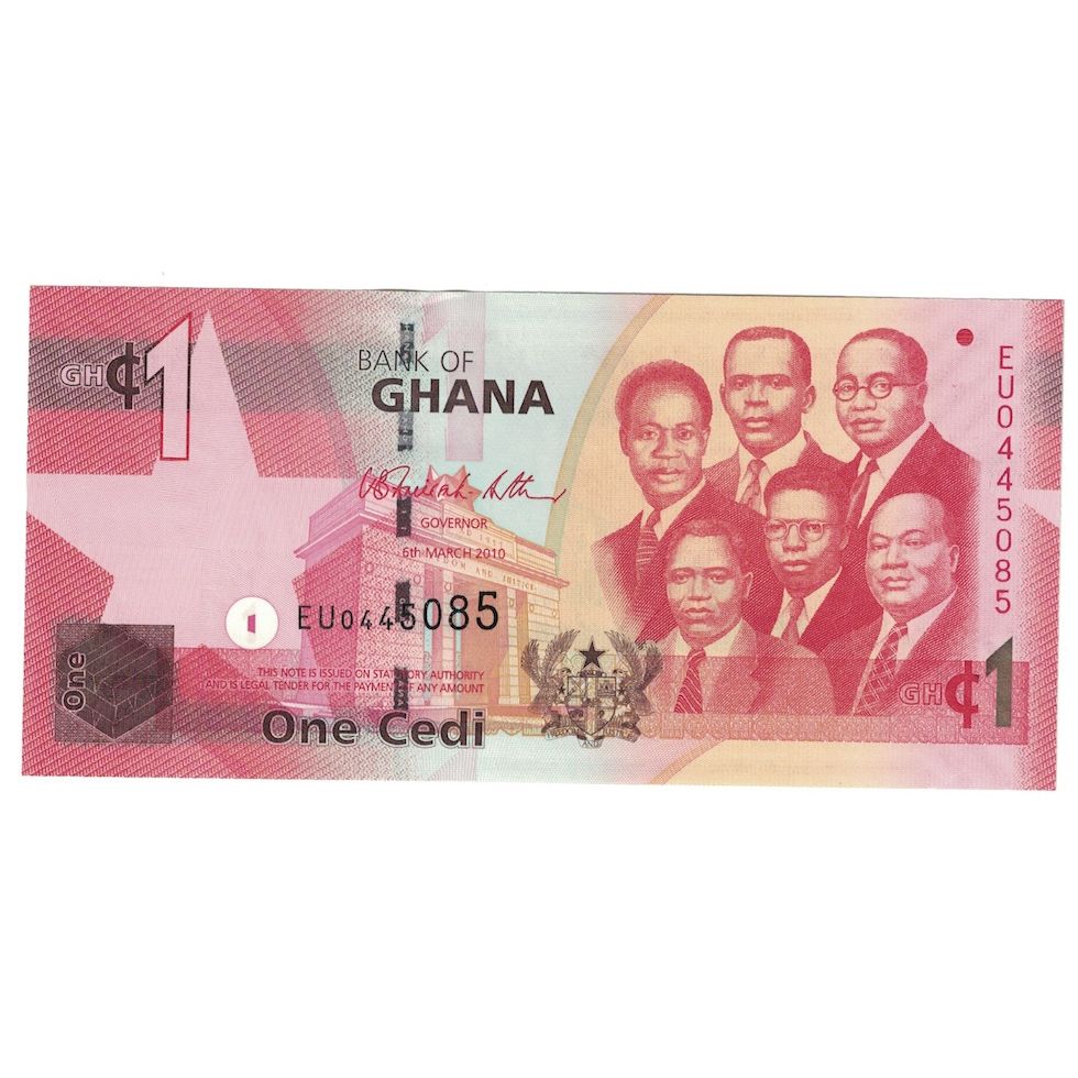 Geldschein, Ghana, 1 Cedi, 2010, 2010-03-06, KM:37b, UNZ