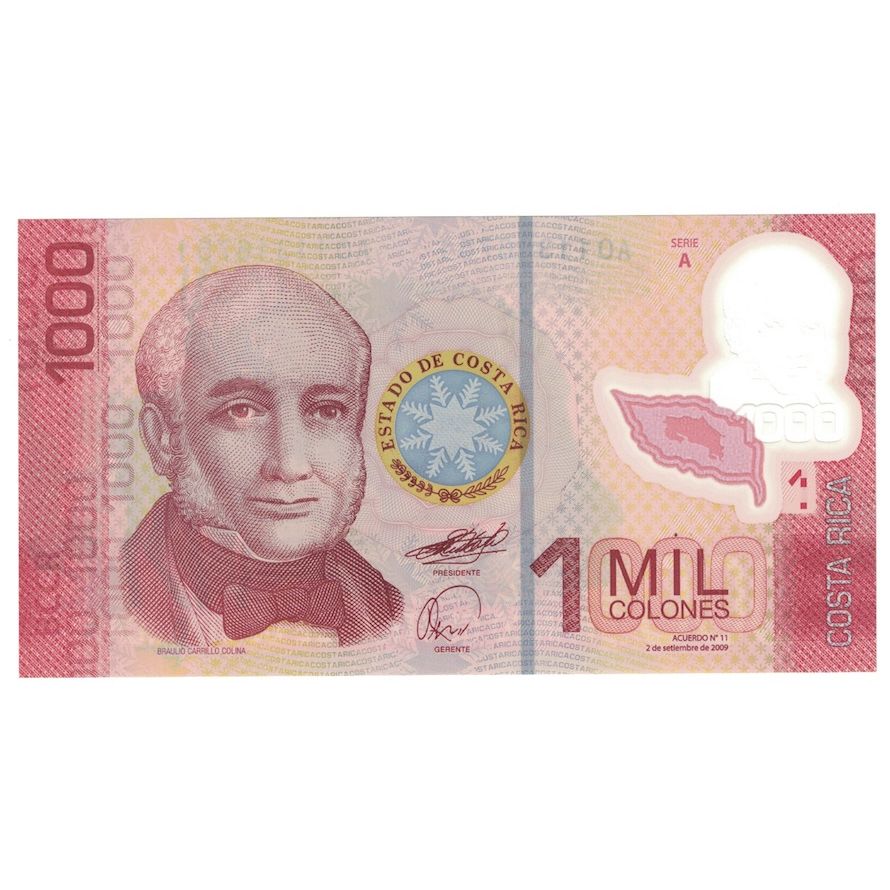 Banknote, Costa Rica, 1000 Colones, 2009, 2009-09-02, KM:274, UNC(65-70)