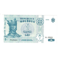 Billete, 5 Lei, 2006, Moldova, KM:9d, UNC