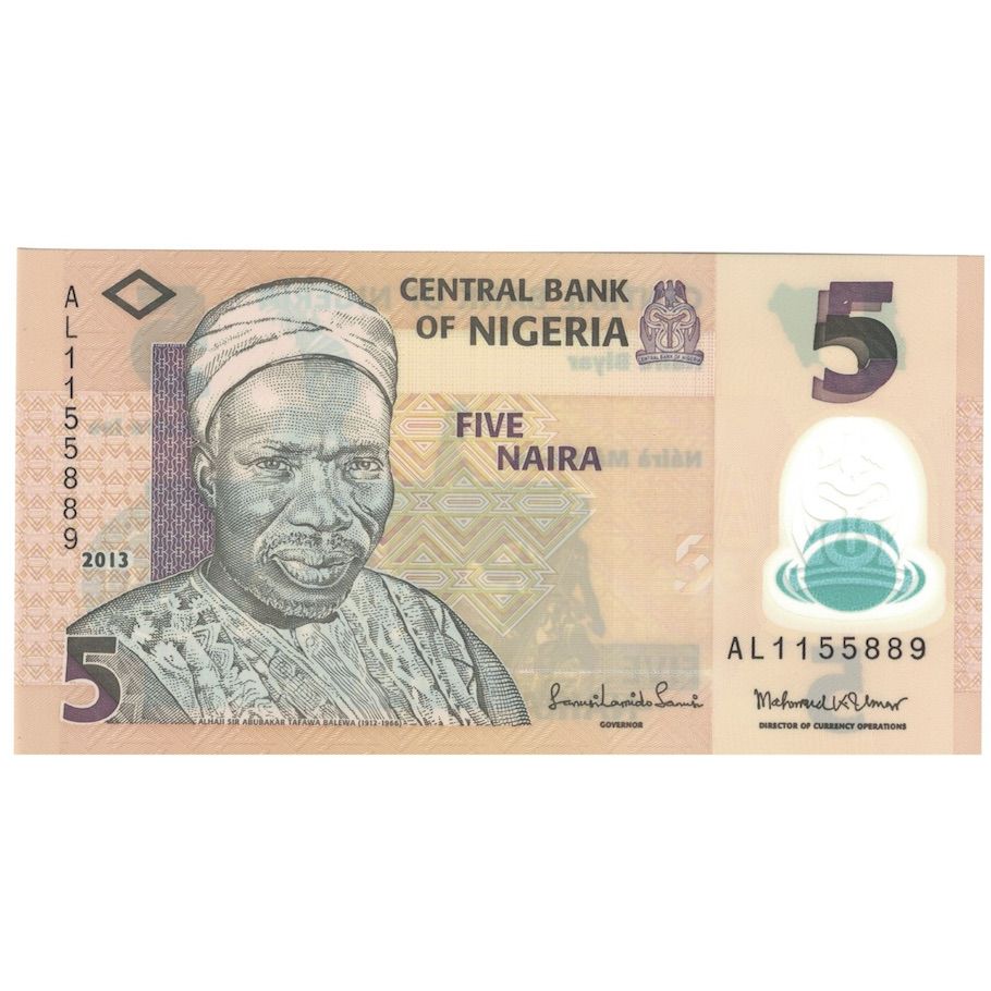 Geldschein, Nigeria, 5 Naira, 2013, UNZ