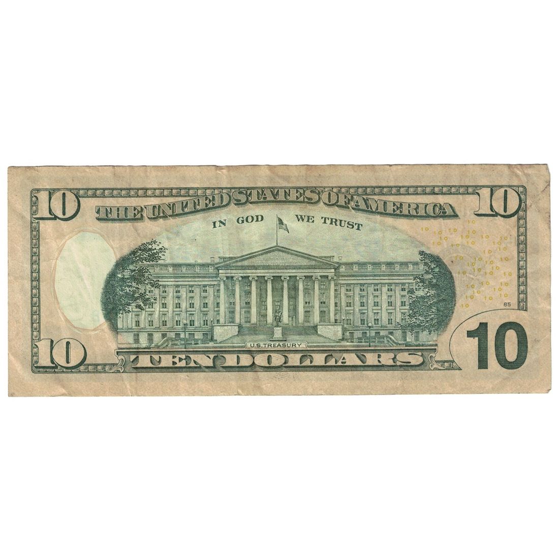 Banconote, Stati Uniti, Ten Dollars, 2013, Cleveland, BB