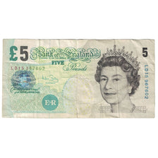 Billete, 5 Pounds, 2004, Gran Bretaña, KM:391c, BC+