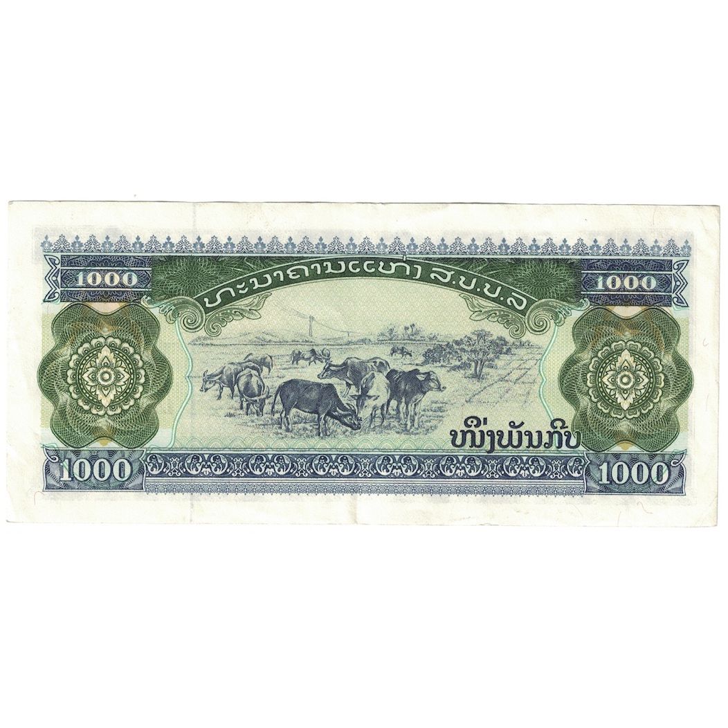 Billete, 1000 Kip, 1996, Lao, KM:32d, MBC+