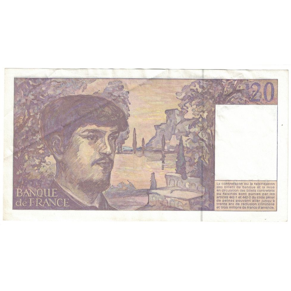 Frankreich, 20 Francs, Debussy, 1997, SS+, Fayette:66ter.02A62, KM:151i