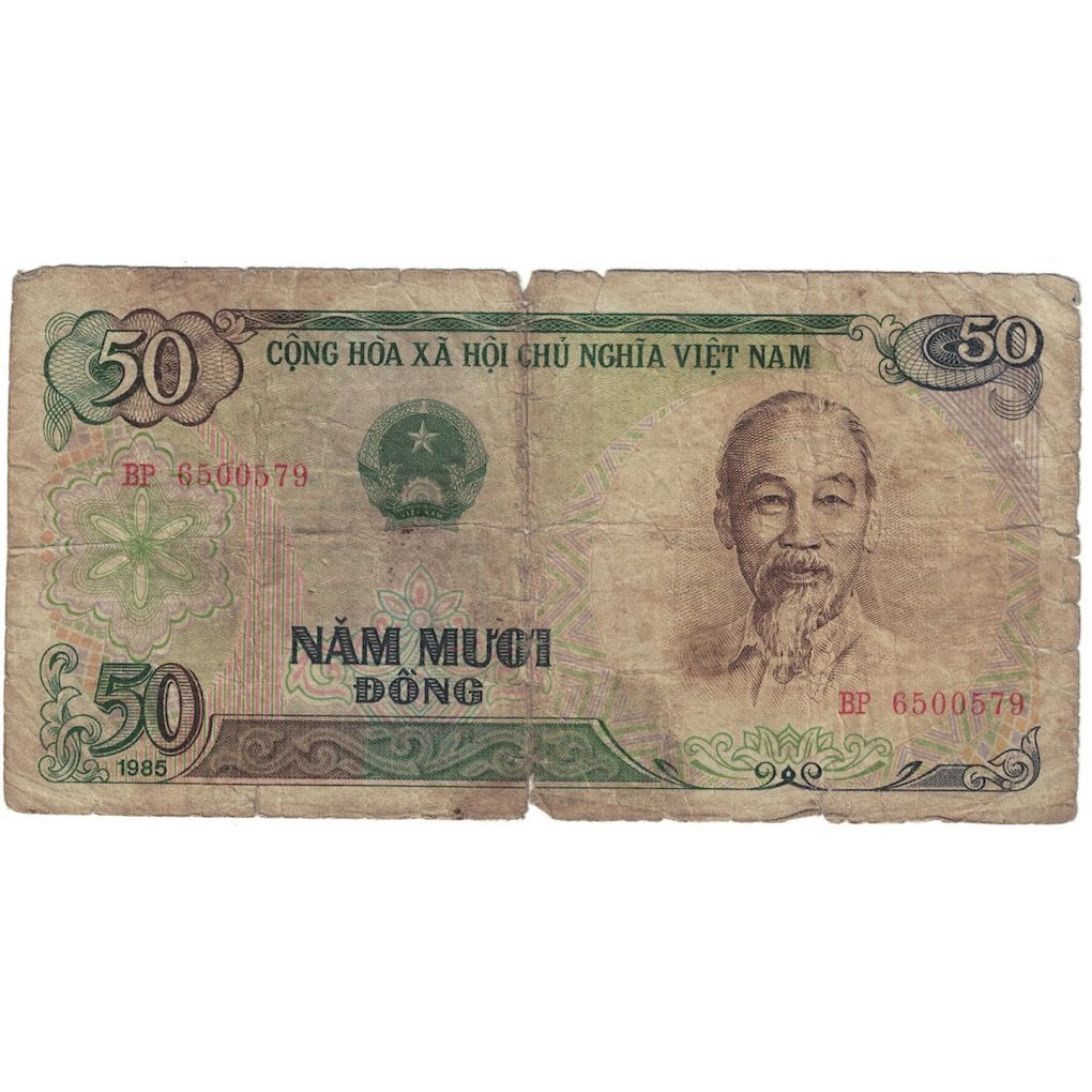 Banknote, Vietnam, 50 D<ox>ng, 1985, KM:96a, G(4-6)