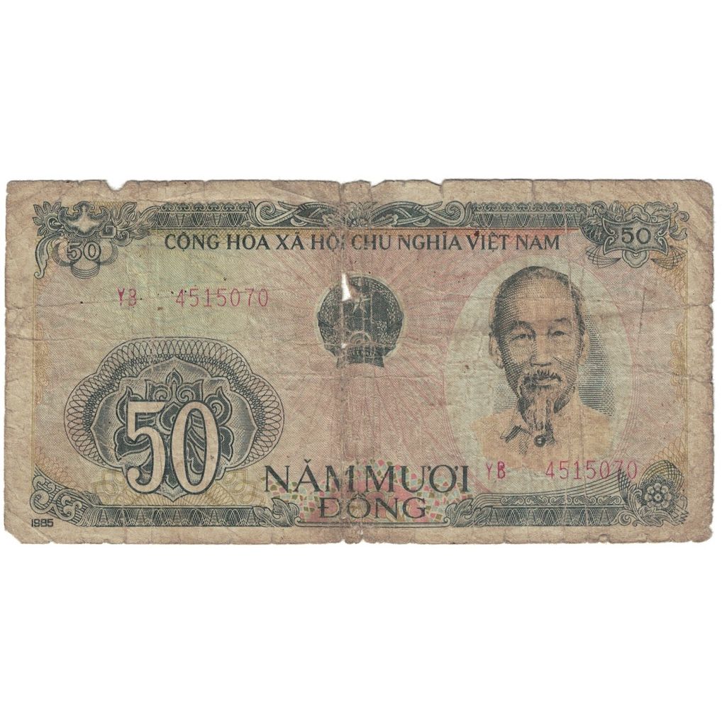 Banknot, Wietnam, 50 D<ox>ng, 1985 (1987), KM:97a, G(4-6)