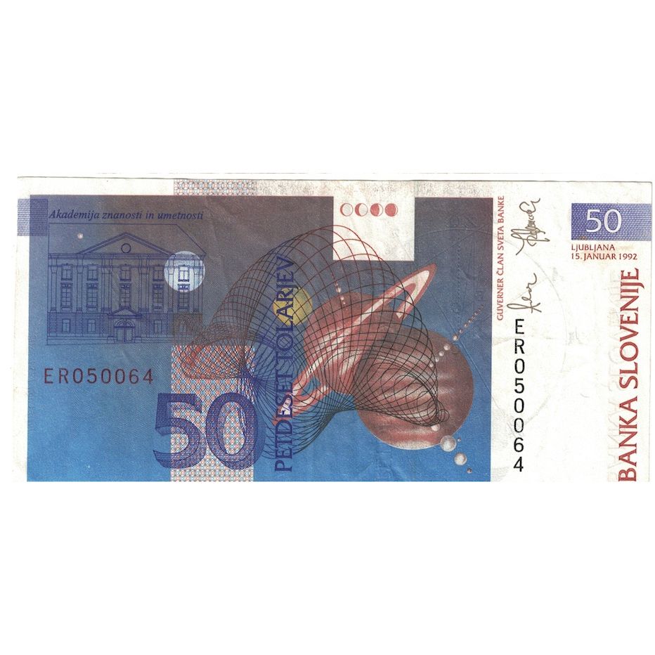Billet, Slovénie, 50 Tolarjev, 1992, 1992-01-15, KM:13a, SUP+