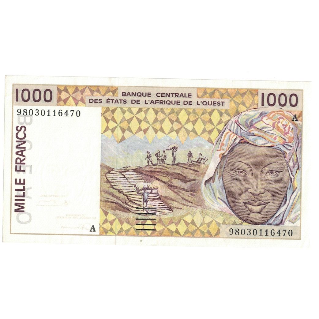Banconote, Stati dell'Africa occidentale, 1000 Francs, 1998, KM:411Dh, SPL
