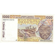 Banknote, West African States, 1000 Francs, 1998, KM:411Dh, UNC(63)