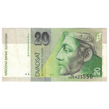 Banknot, Słowacja, 20 Korun, 1997, 1997-10-31, KM:20d, VF(20-25)